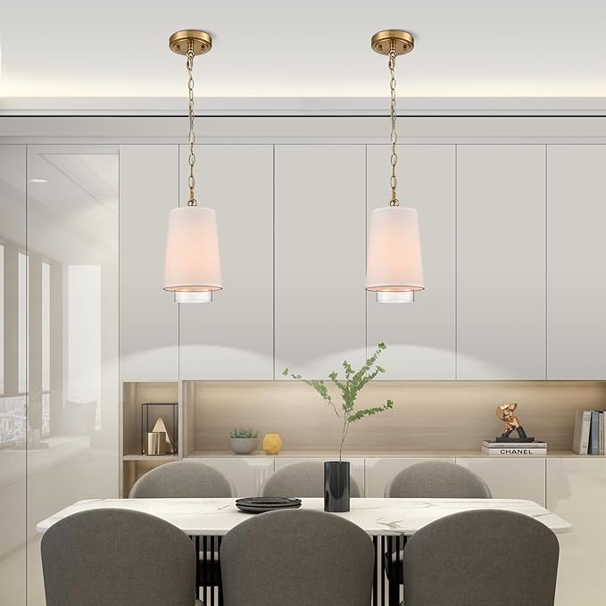 HOLKIRT Brass Pendant Lights