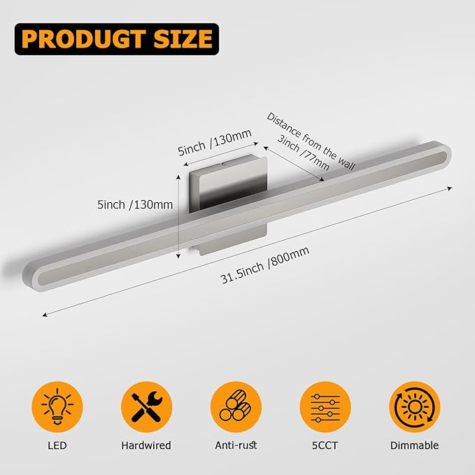 Joosenhouse Brushed Nickel Vanity Lights