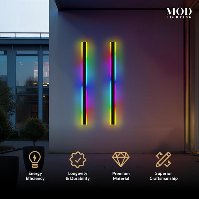 Haylen RGB | Waterproof Outdoor Wall Lights, Dimmable