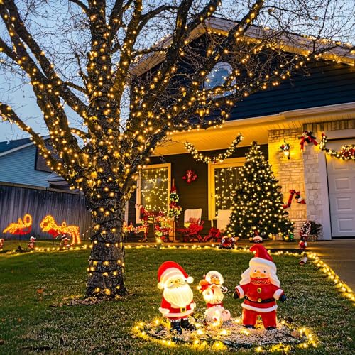 600 LED Solar Christmas Lights (206.7 Foot)