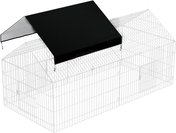Chicken House Cover 57X43in Waterproof Oxford Cloth Shade Tarp For Large Poultry Runs,Outdoor Sun Protection And Weatherproof Shelter