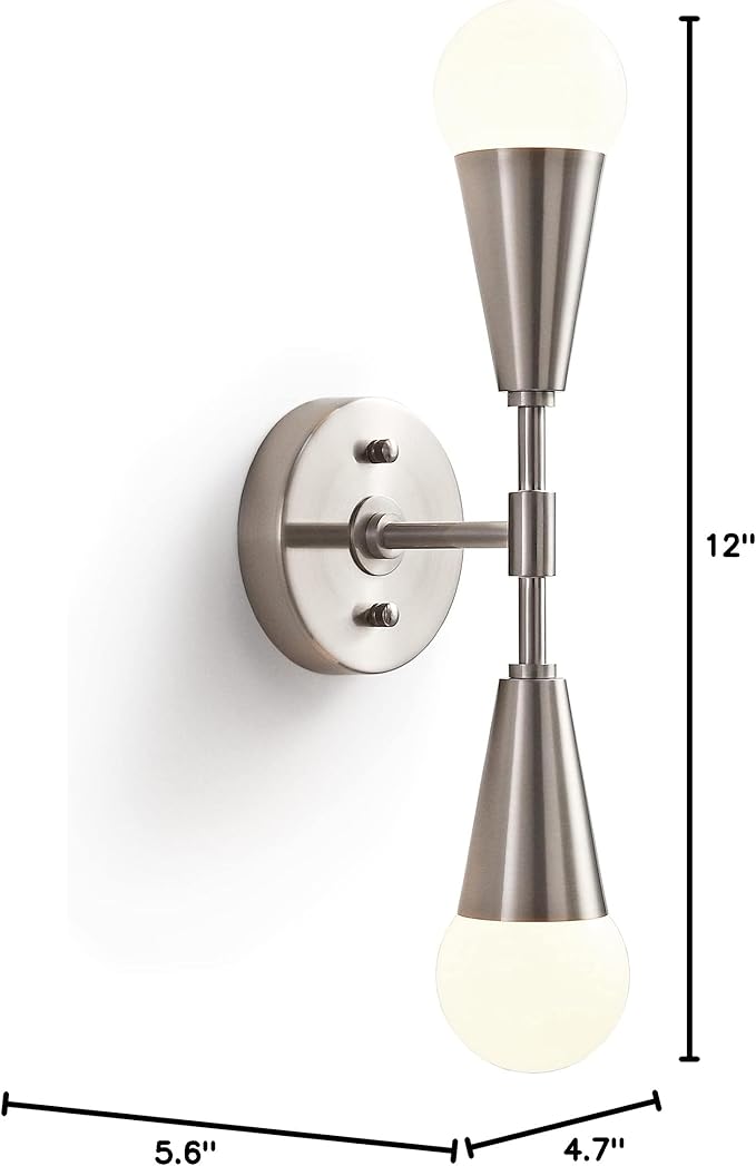 BRIGHTTIA Vicky 2 Light Cone Socket Wall Sconce