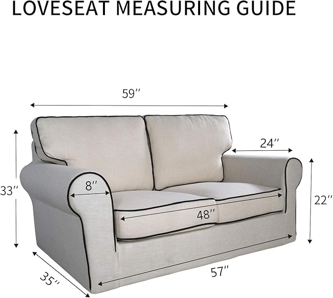 PureFit Reversible Sofa Cover Water Resistant Loveseat Couch Cover, Machine Washable Furniture Cover with Non-Slip Foam and Adjustable Strap for Dogs, Pets (Loveseat, Gray/Light Gray)