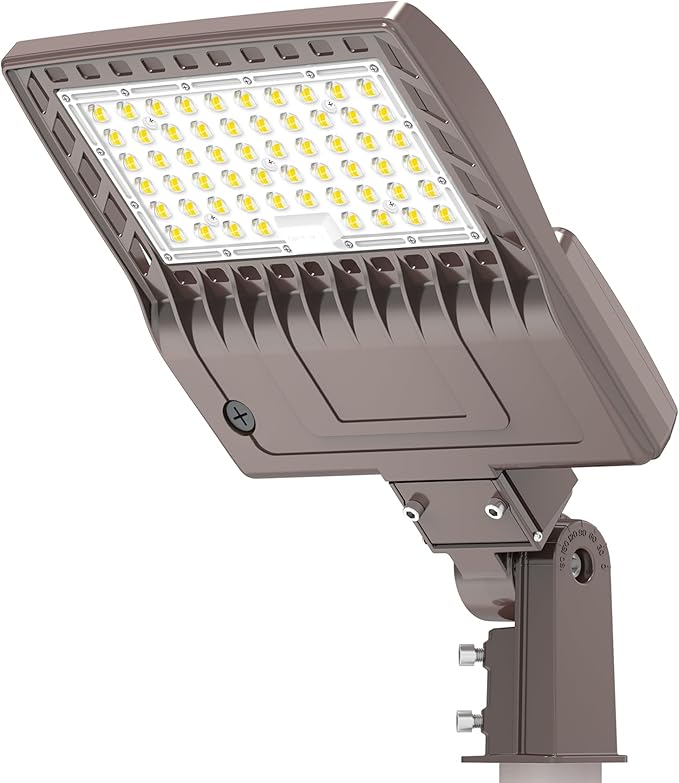 BBESTLED 480 Volt LED Parking Lot Light 240W LED Shoebox Parking Pole Lights