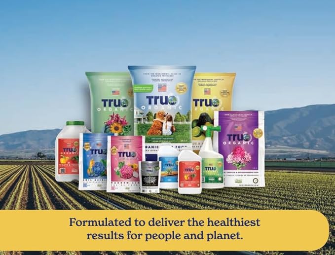 True Organic Liquid All Purpose Plant Food – Organic Fertilizer for Fruits, Flowers, Vegetables, Herbs & Foliage – Indoor & Outdoor Use – 32 fl. oz. – Covers 60 sq. ft.- Case of 6