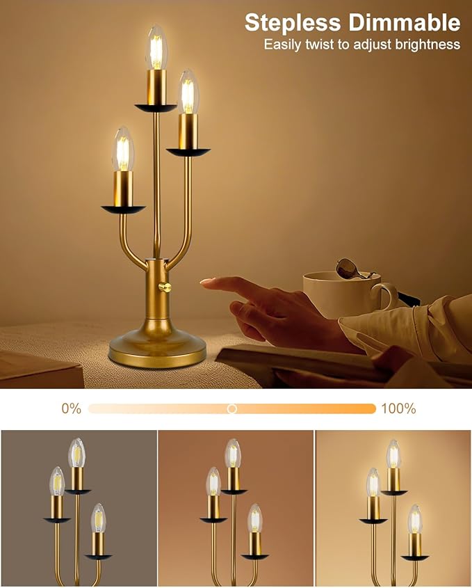 Lightdot Vintage Candle Table Lamp 3