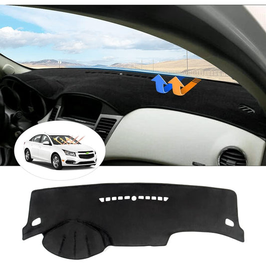 CARTIST Dash Cover for Chevrolet Cruze 2011 2012 2013 2014 2015 Dashboard Cover Mat Non-Slip Pad Carpet Sunshield Protector