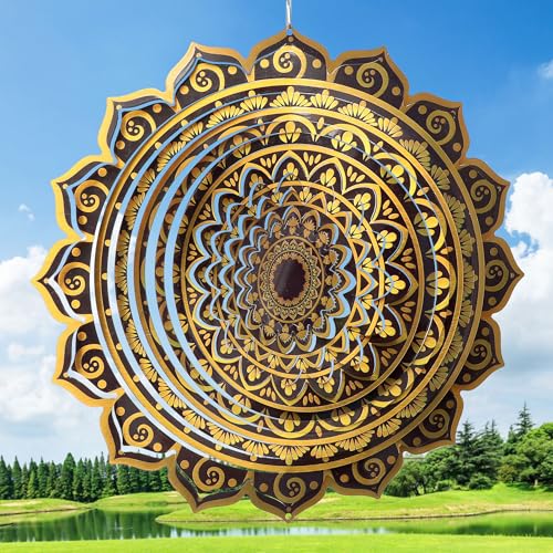 Wind Spinner Mandala Rich Gold‌