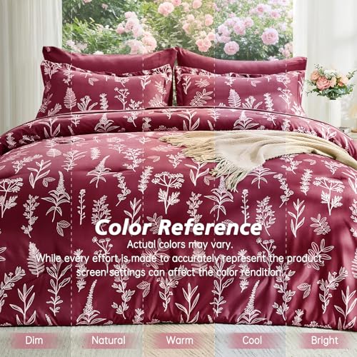 Burgundy Full Comforter Set