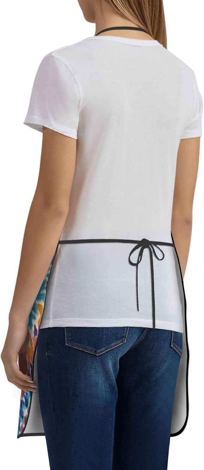 Waterproof Apron Adjustable Bib for Women Men Tractor farm Cooking Aprons Chef Bibs with 2 Pocket