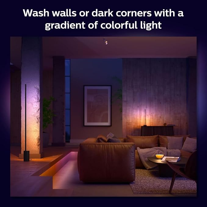 Philips Hue Signe Smart Color Changing Floor Lamp, Control