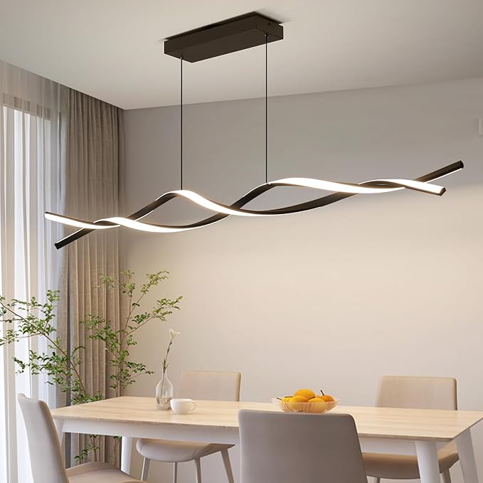 Modern Ceiling Chandelier Light, Acrylic Anti Flicker Pendant Lamp