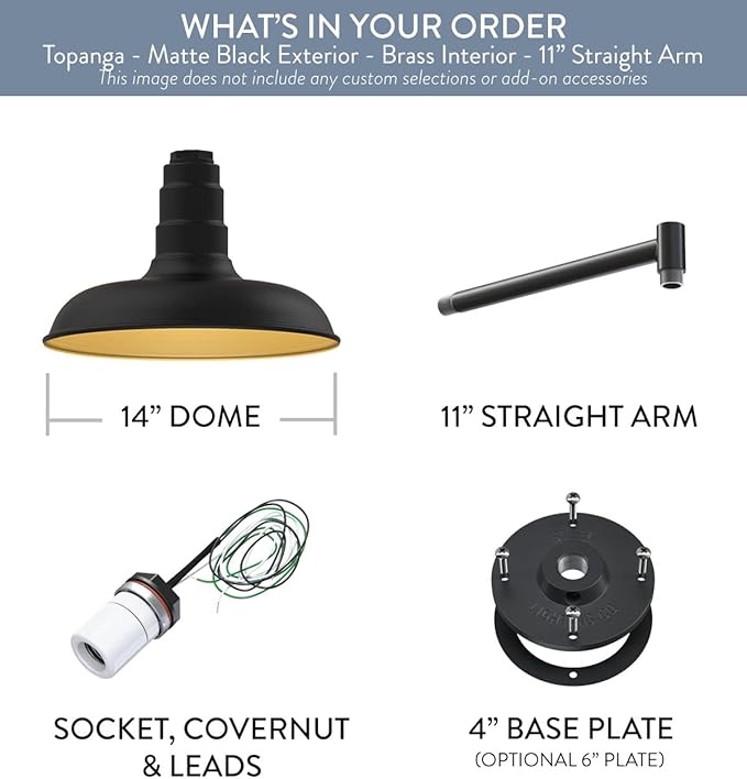 Steel Lighting Co. Topanga Barn Light | Outdoor Wall Mounted | Farmhouse Garage