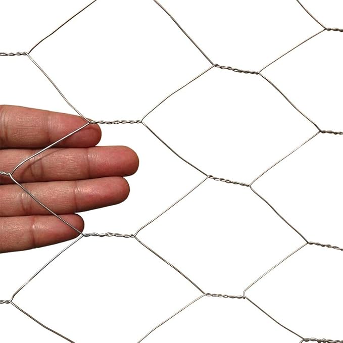 MTB SUPPLY Galvanized Hexagonal Poultry Netting Chicken Wire, 48" x 50' x 2" Mesh, 20GA