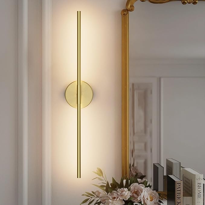 28In Gold Bathroom Vanity Light Fixtures Over Mirror Hardwired ED 360°
