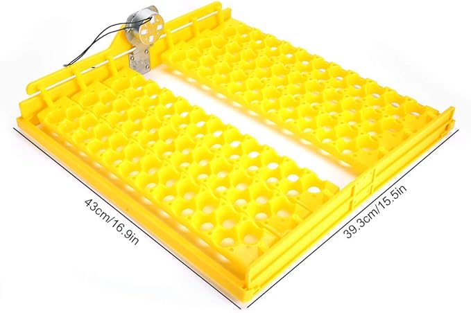 Egg Incubator, 132Grids Eggs Automatic Egg Turner Turning Tray for Automatic Egg Incubator Tray Incubation Accessory (110V)