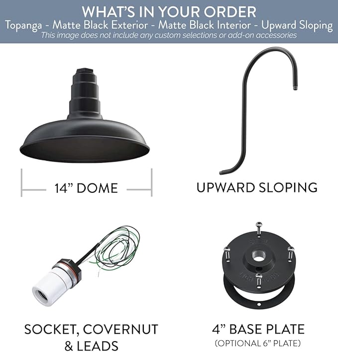 Steel Lighting Co. Topanga Barn Light | Outdoor Wall Mounted | Farmhouse Garage