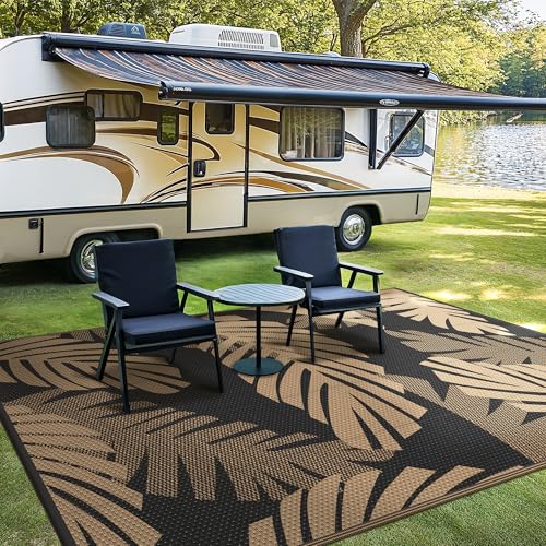 Outdoor Rug Waterproof Plastic Rugs for Patio (40 Sq Ft)