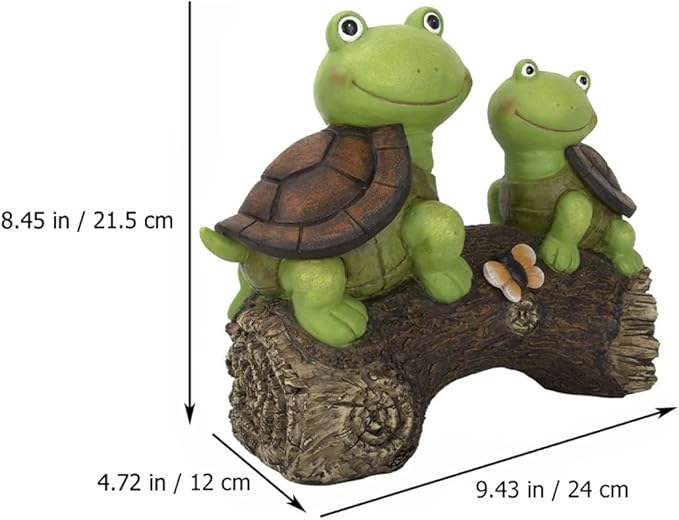 Turtle Solar Garden Lamp Outdoor Decorative Resin Landscape Lighting Figurine