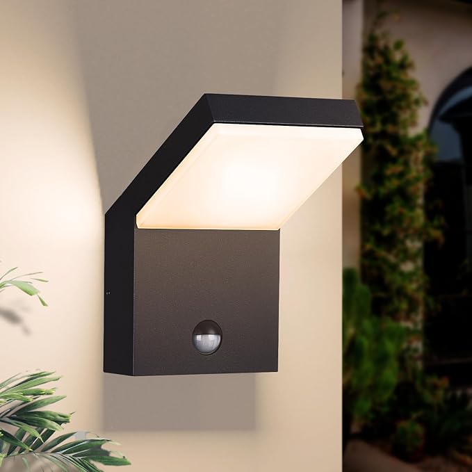 Lustrlach Motion Sensor Outdoor Light Fixtures Wall Mount, Exterior Wall Sconce