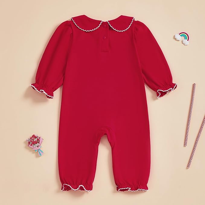 Merqwadd Baby Coming Home Outfit Boy Girl Cotton Long Sleeve Romper Jumpsuit Plain One-Piece Clothes