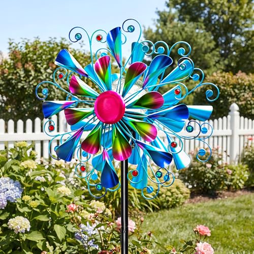 Solar Wind Spinner Outdoor Metal