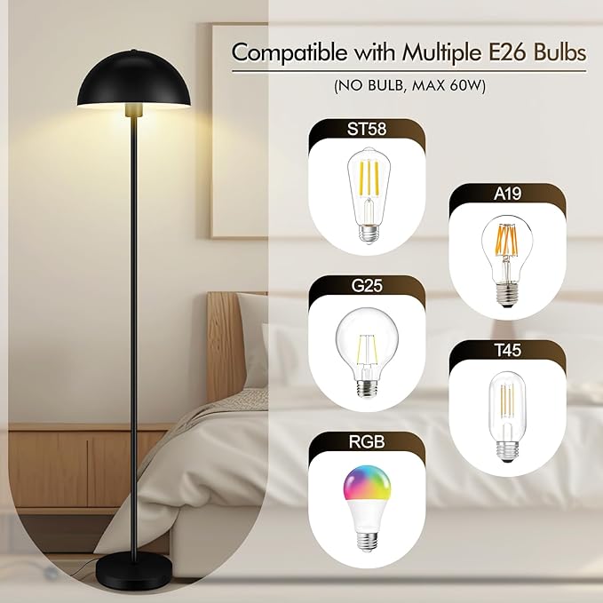 Floor Lamp, Industrial Black Floor Lamps