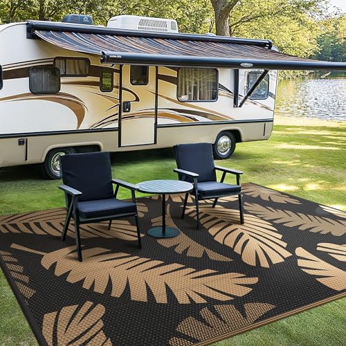 Outdoor Rug Waterproof Plastic Rugs for Patio (80 Sq Ft)