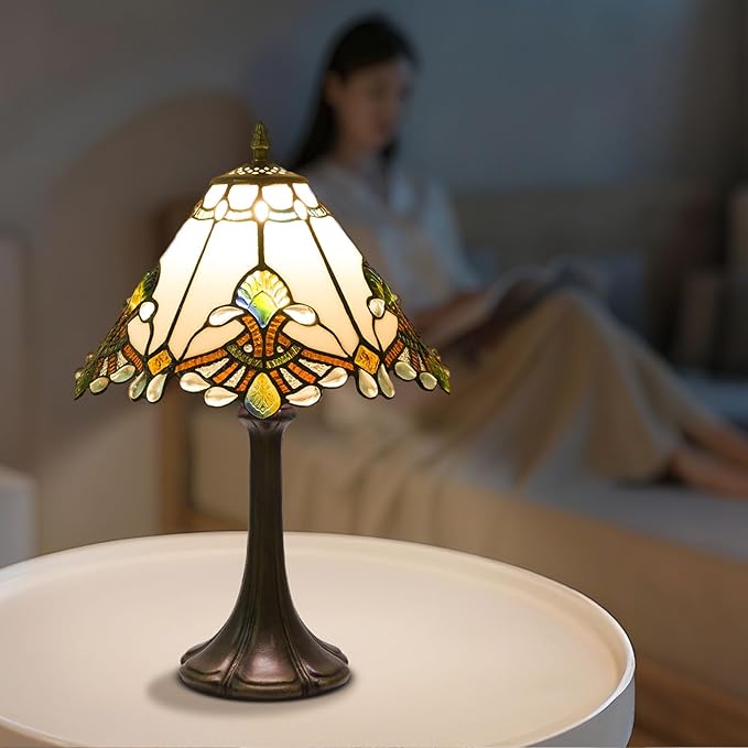 Tiffany Style Table Lamp, Small Stained Glass Lamp