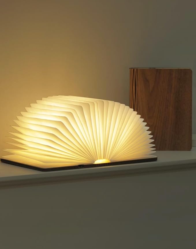 5.7 Inch Wooden Book Lamp