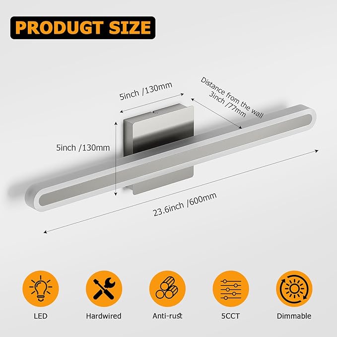 Joosenhouse Brushed Nickel Vanity Lights