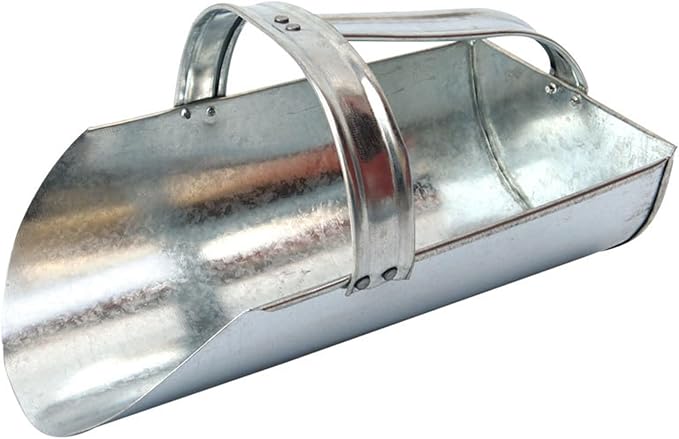 Big Volume Chicken Feeding Scoops Heavy Type Metal Anti Simple Wash Farm Use Ergonomic Scoops