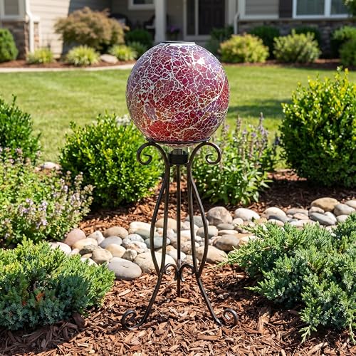 Sunnydaze Solar Gazing Ball for Garden