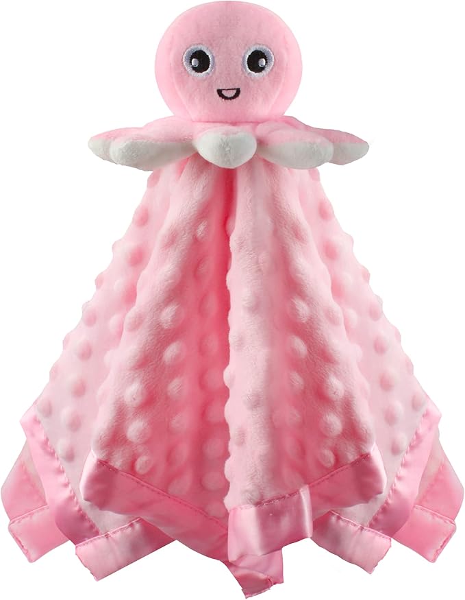 Baby Security Blanket Loveys for Babies Snuggle Toy Plush Octopus Stuffed Animal Baby Gifts for Girls and Boys Newborn