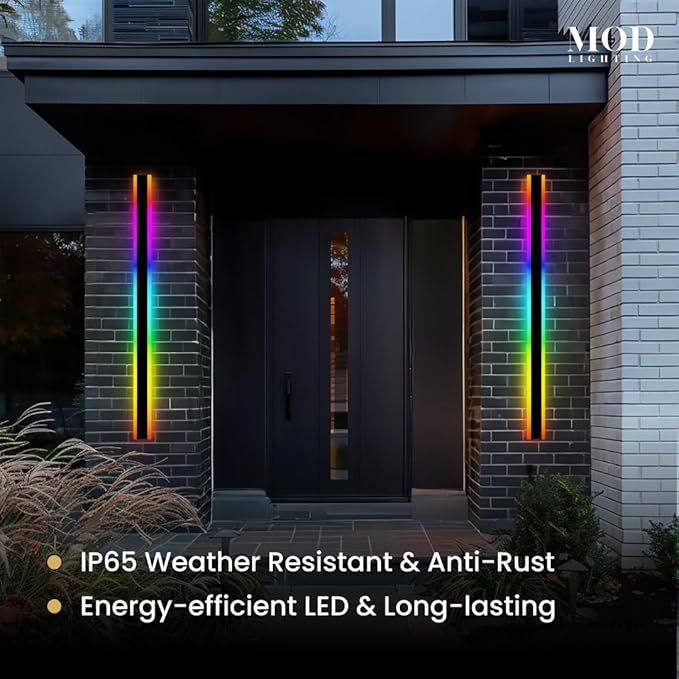 Haylen RGB | Waterproof Outdoor Wall Lights, Dimmable