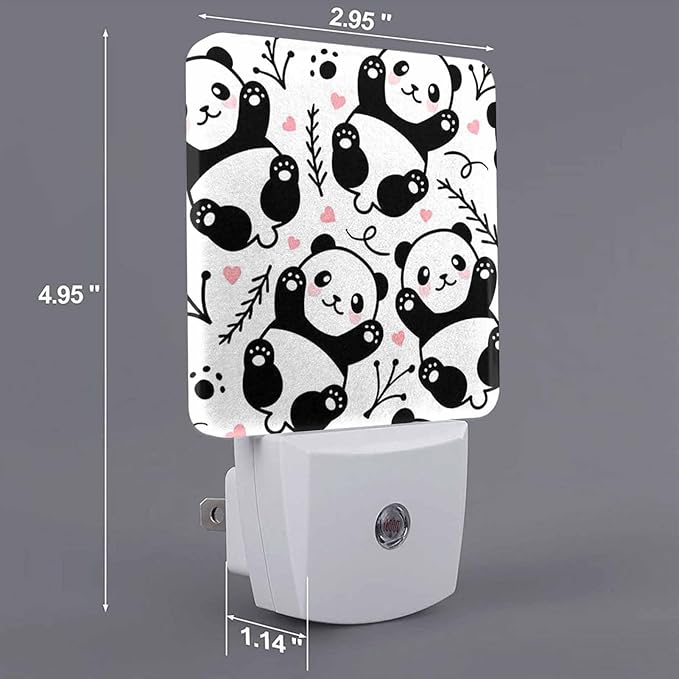 LED Night Light, Cute Lying Down Panda LED Night Light Plug into Wall