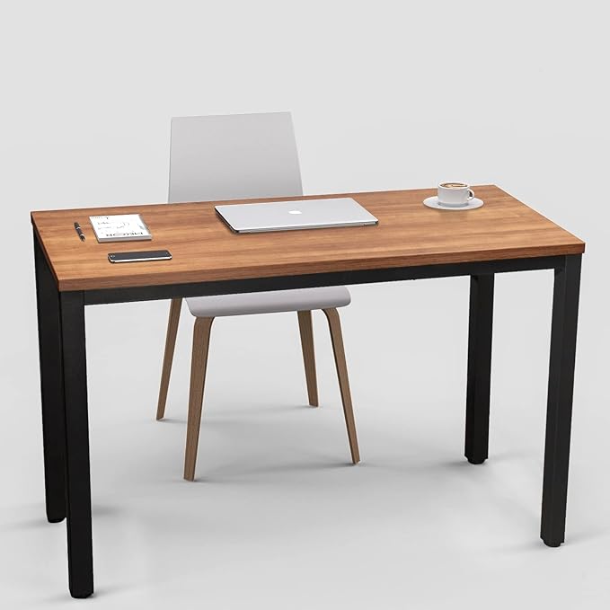 Modern 48 Inch Computer Desk for Home Office - Sleek and Sturdy, Ideal for Work and Study, Multi-Purpose Table for Writing, Dining, and Workstation, Suitable for Office and Home Office Use