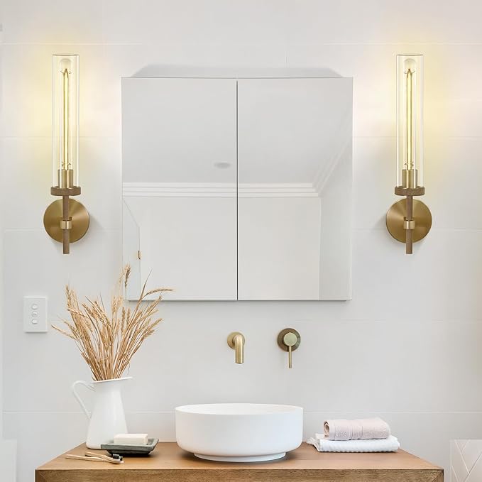 Brass Sconces Wall Lighting, Bathroom Wall Sconces Lighting Vanity Lights Wall