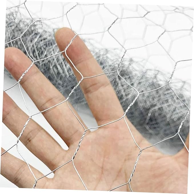 UPKOCH 1 Roll X Galvanized Chicken Wire Fencing Heavy Duty Poultry Netting for Coop Garden Protection Resistant Mesh for Enclosure