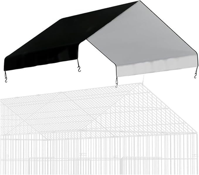 Chicken House Cover 57X43in Waterproof Oxford Cloth Shade Tarp For Large Poultry Runs,Outdoor Sun Protection And Weatherproof Shelter