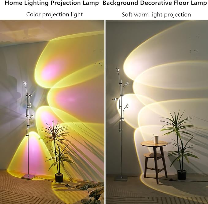 NKU Sunset Floor Lamp Projector 5 Head Multi Head Floor Light