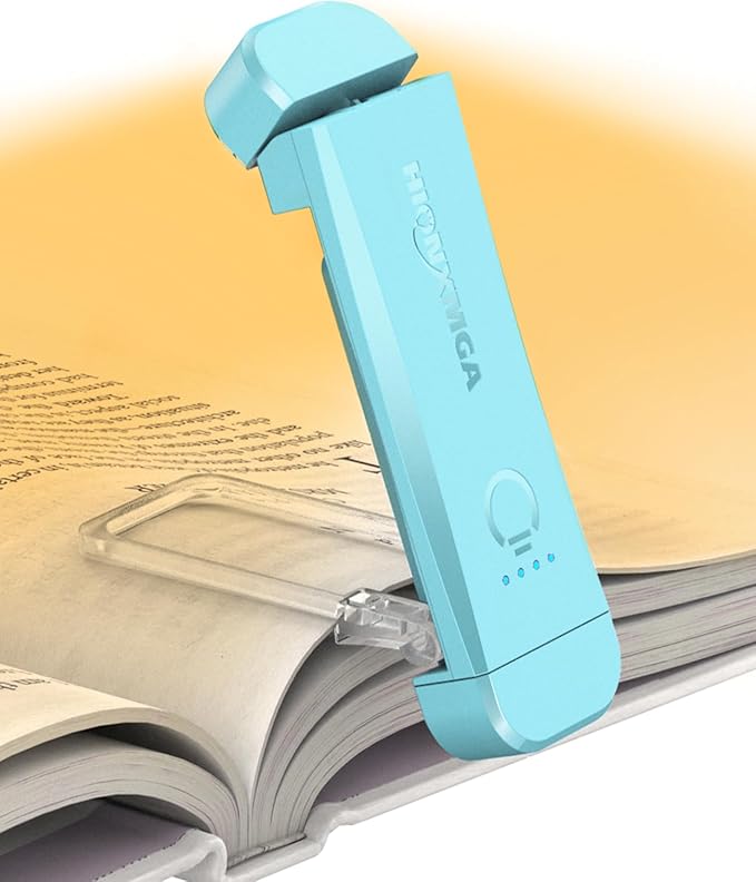 Book Reading Light, Silent Touch Clip-on Book Lamp