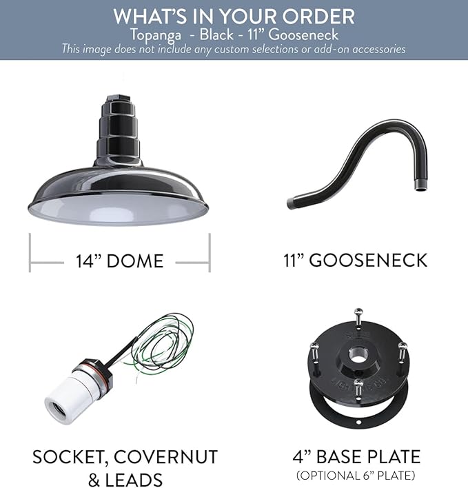Steel Lighting Co. Topanga Barn Light | Outdoor Wall Mounted | Farmhouse Garage