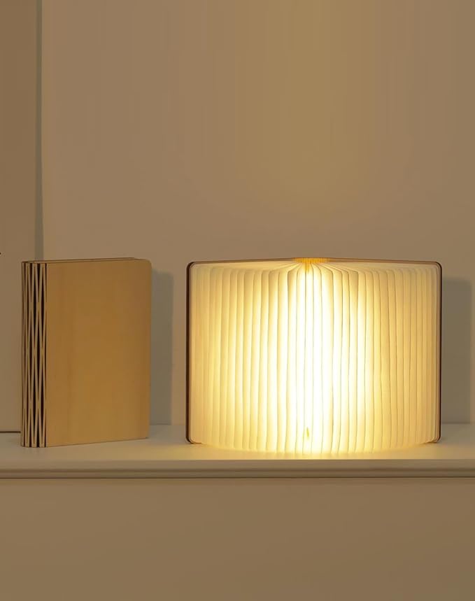 Wooden Book Lamp