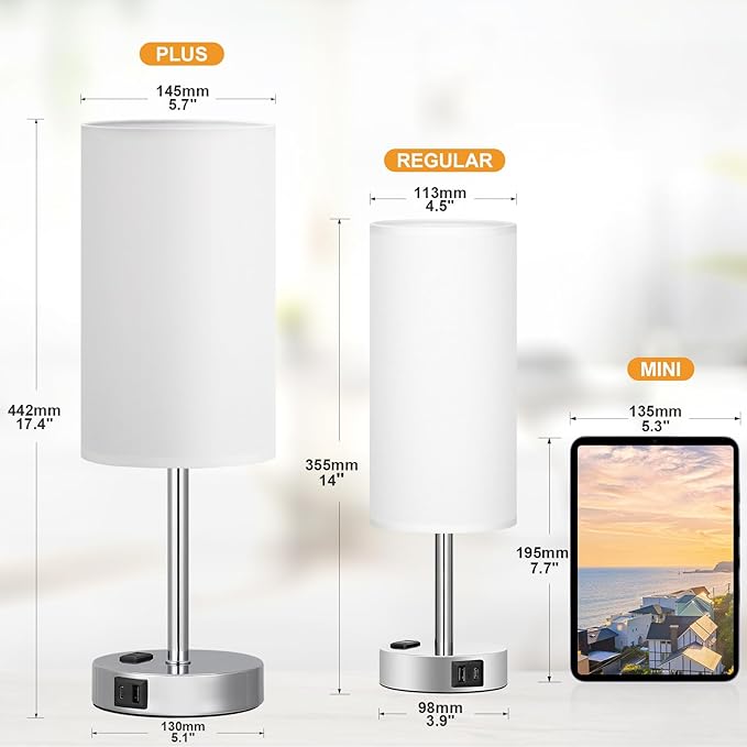 Fenmzee Touch Bedside Lamp