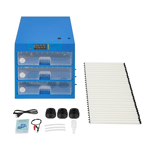 Egg Incubator,192 Eggs Incubator for Hatching Eggs,Automatic Egg Turning and Humidity Monitoring, Temp Auto-Control,for Chicken Duck Goose Quail Eggs