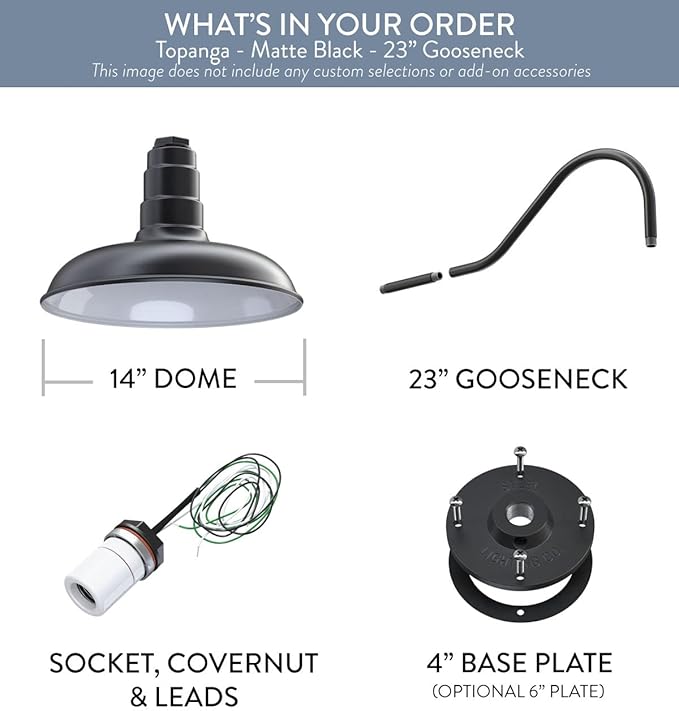 Steel Lighting Co. Topanga Barn Light | Outdoor Wall Mounted | Farmhouse Garage