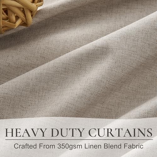 GreyFlax Black Out 54 Inches Long Boho Small Curtains 2 Panels Set (2 Count)