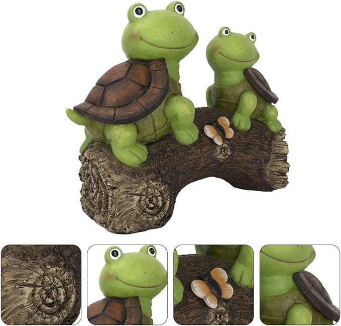 Turtle Solar Garden Lamp Outdoor Decorative Resin Landscape Lighting Figurine