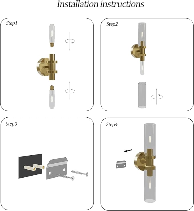 Rechargeable Battery Operated Wall Sconce, 8000mAh Cordless Wall Light